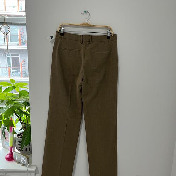 NWT GAP 'Perfect Trouser' Brown Pants, 8R - Picture 6 of 6